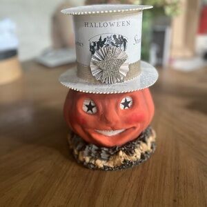 Vintage Halloween Paper mache candy container - Jack o’ Lantern